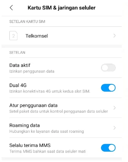 Mengatur GPRS Simpati