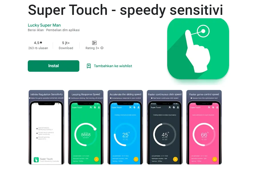 Aplikasi Super Touch untuk Tingkatkan Sensitivitas Layar