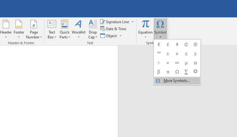 More Symbol Word