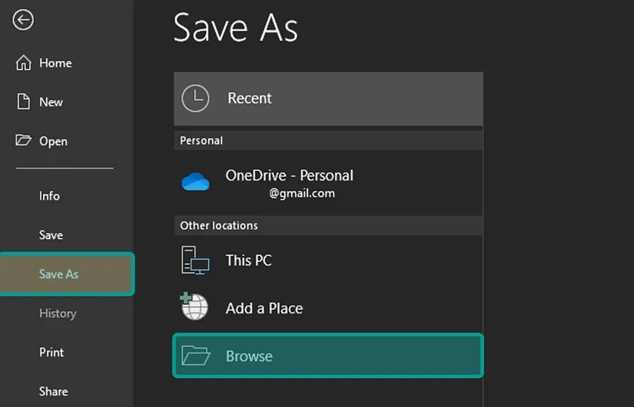Opsi Save As PPT