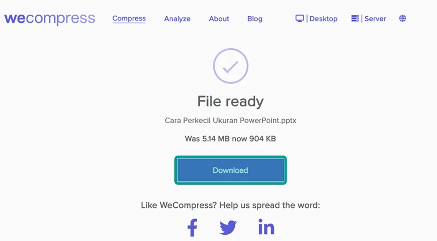 Menyimpan File PPT