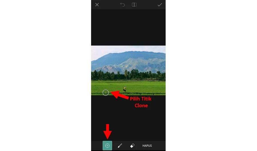 Pilih Titik Clone