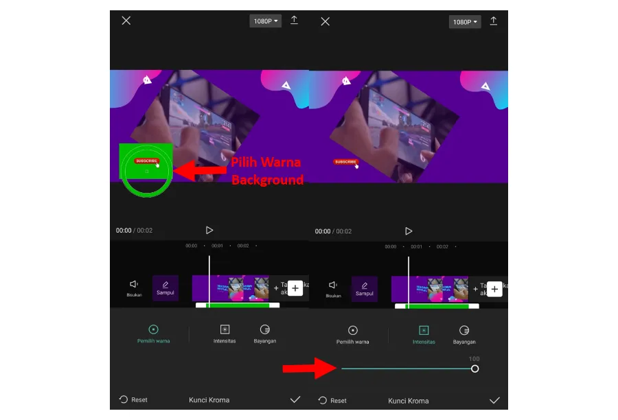 Pilih Overlay Transparan