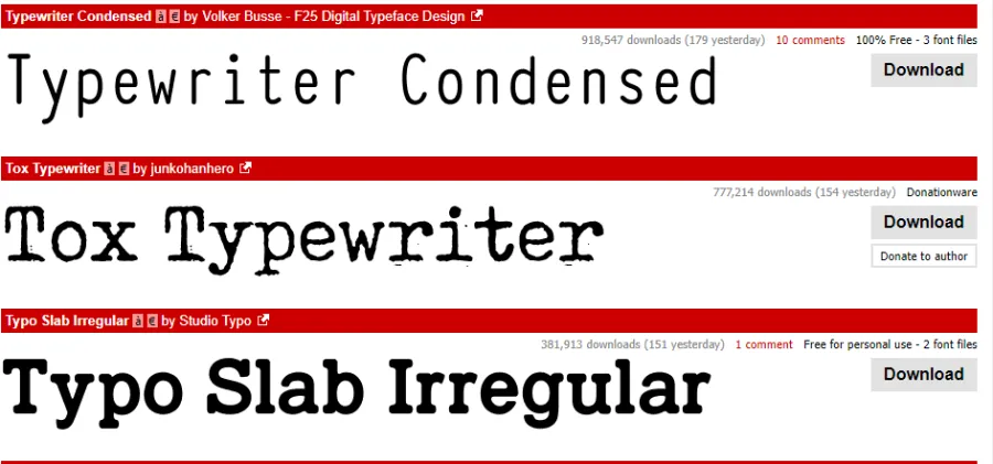 Coba Download File Font Lain