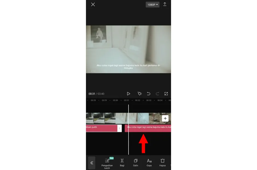 Cek Penyesuaian Lirik