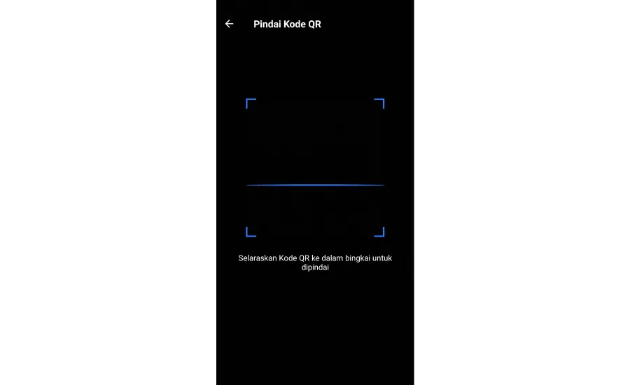 Memindai Barcode di ShareIt