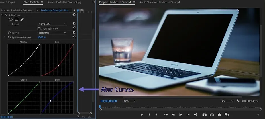 Atur RGB Curves