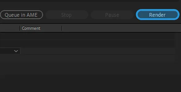 Tombol Render After Effect