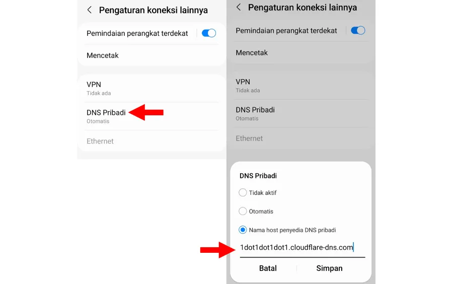 Isi DNS Cloudflare