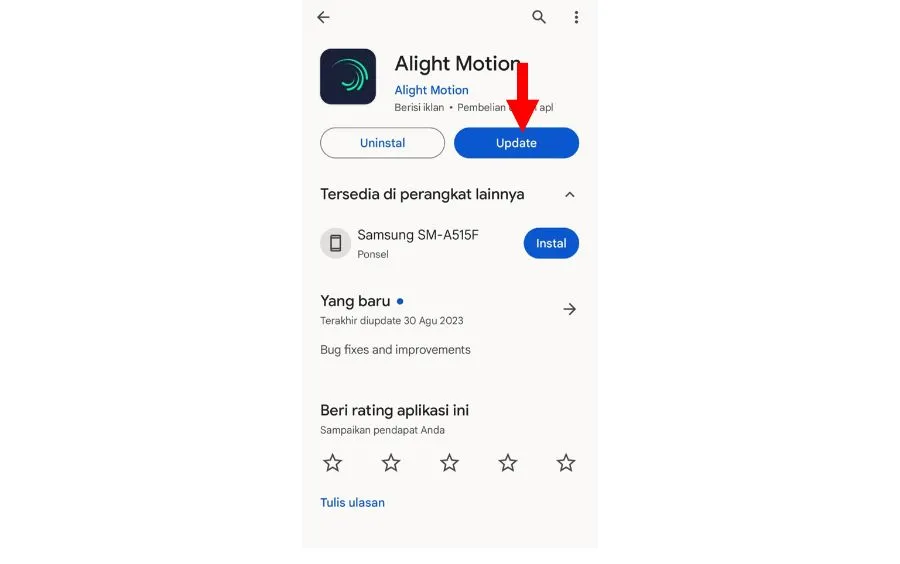 Update Aplikasi Alight Motion