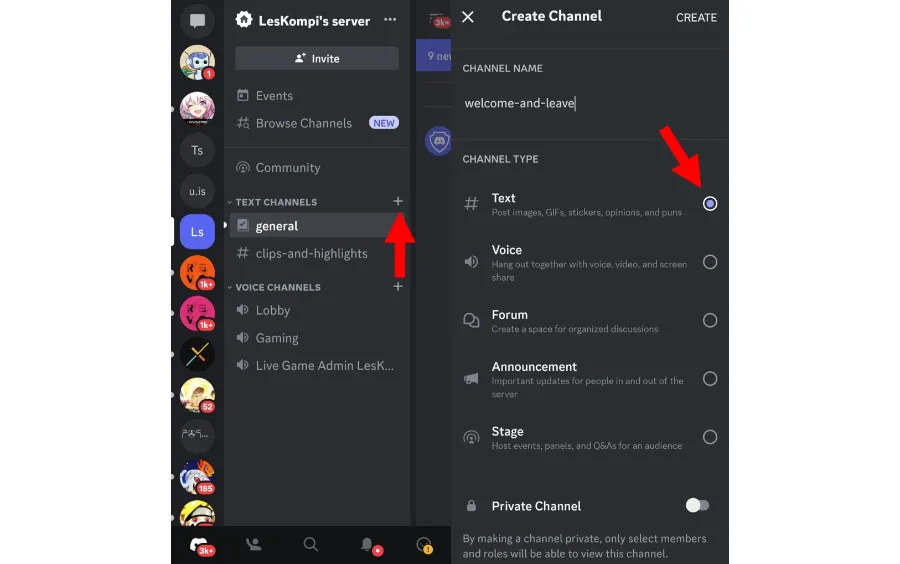 Buat Channel Discord