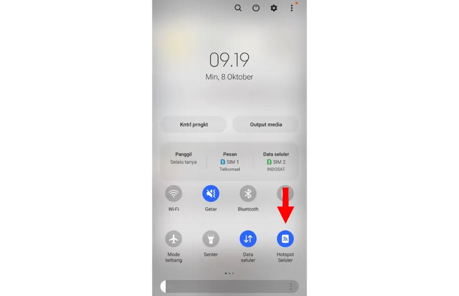 Hidupkan Hotspot HP