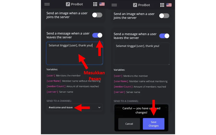 Menu Save