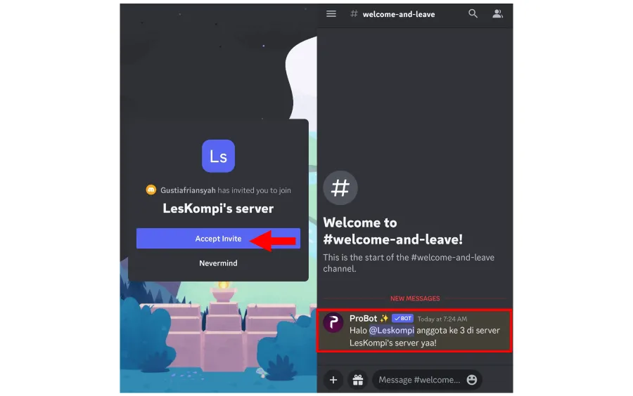 Welcome Message