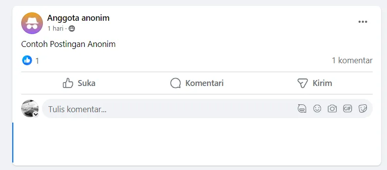 Postingan Anonim FB