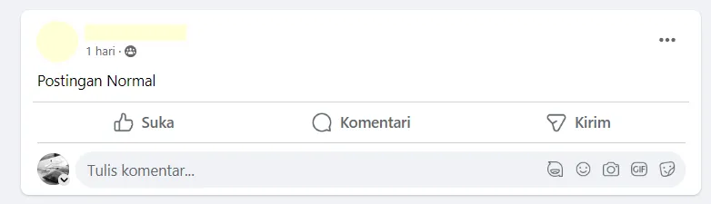 Postingan Normal FB