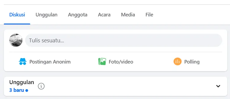Opsi Postingan Anonim
