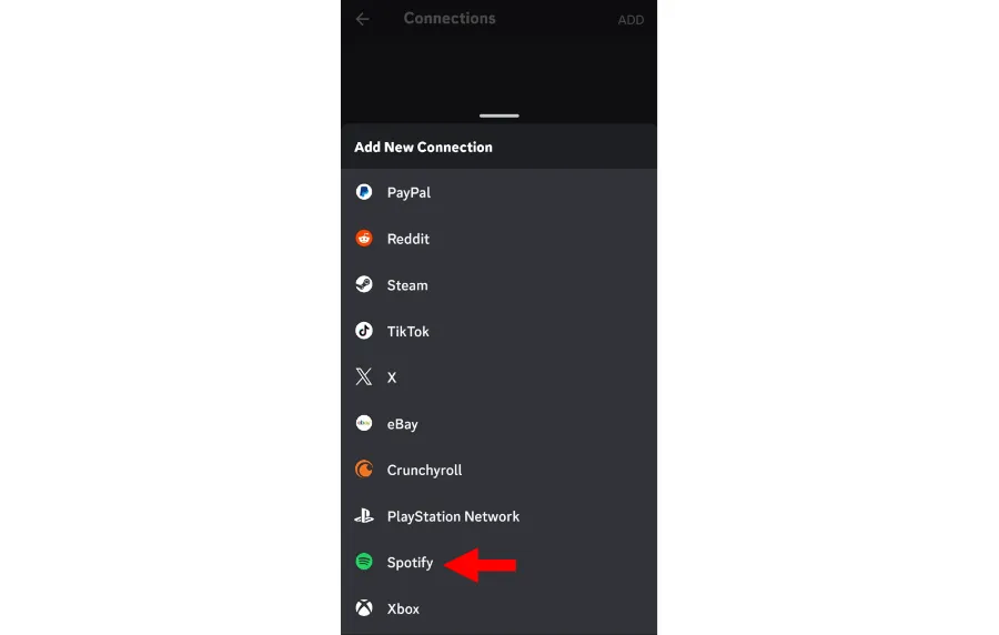 Pilih Menu Aplikasi Spotify